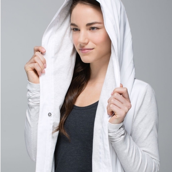 Lululemon Blissed Out WrapWhite / Heathered White Size 6 - Picture 3 of 6